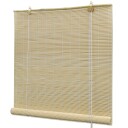 vidaXL Rullegardiner naturlig bambus 100 x 160 cm