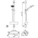 Oras Armatur Optima Dusjsett M/dusjbatteri 7169 Krom