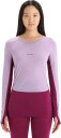 Icebreaker Women's 125 Zoneknit™ Long Sleeve Crewe M, Purple Gaze/Go Berry/Cb