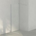 INR Iconic Nordic Rooms Dusjvegg Linc 20 Original Matt Aluminium / 77,5cm Klart Glass