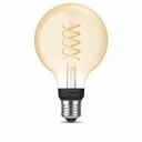 Philips Hue White filament E27 globuspære, Ø9,3, 7,2W