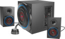 Speed-Link GRAVITY RGB 2.1 Subwoofer System - Black - 2.1 kanaler - Svart