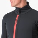 Castelli Entrata Jacket Light Black/Red L