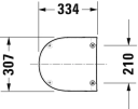 Duravit ME by Starck Urinallokk Kromhengsler, med SoftClose, Hvit