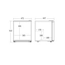 Scandomestic SFS 56 W - Fryser - Stående - bredde: 47,9 cm - dybde: 44,7 cm - høyde: 52,2 cm - 38 liter - hvit