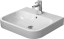 Duravit Happy D.2 Møbelservant 600x505 mm, 1 blanderhull, Wondergliss