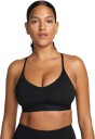 Nike Indy Light Support Adjustable Sports Bra Dame Black/Black XS