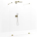 Macro Grace Dusjvegg Walk In Shower 140 cm, Gull/Frostet Glass