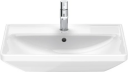 Duravit D-Neo Vegghengt Servant 650x440 mm, u/bl.hull, m/o.l, Hvit