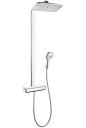 Hansgrohe Raindance Select E360 1jet 360x190 mm, Høy modell, Hvit/Krom