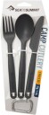 Sea To Summit Cutlery Polypropylen Cutleryset Charcoal 3 Pc