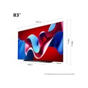 LG 83'' OLED evo C4 4K TV (2024) OLED83C44LA