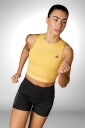 Adidas Adizero Running Crop Tank Dame Semi Spark/Grey Six L