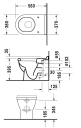 Duravit Starck 3 Gulvstående toalett 360x560 mm. Universalt avl., WonderGliss