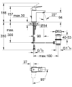 GROHE EUROCUBE SERVANTBATTERI KROM