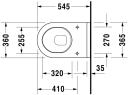 Duravit Starck 3 Vegghengt toalett 365x545 mm, Hvit med HygieneGlaze