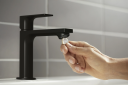 Hansgrohe Rebris E Servantbatteri 110 CoolStart, u/bunnventil, Sort Matt