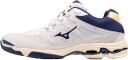 Mizuno Wave Voltage Herre White/Blue Ribbon/Mp Gold 39