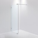 INR Iconic Nordic Rooms Dusjvegg ARC 20 Måltilpasset Brushed Stainless / Klart Glass