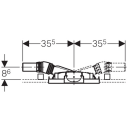 Geberit Duofix Veggsluk H130 For gulvkonstruksjoner 6,5-9 cm