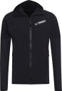 Adidas Men's Techrock Flooce Wind Hooded Jacket Sort S Man