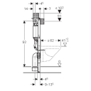 Geberit Duofix Omega Sisterne, 98 cm Topp-/Frontbetjent