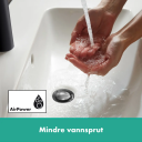 Hansgrohe Vernis Servantbatteri 190 Uten bunnventil, Sort  Matt