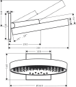 Hansgrohe Rainfinity Hodedusj 360 Ø360 mm, 3jet, Polert Gull-Optikk