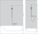 Hansgrohe Unica Dusjstang S Puro Sort Matt