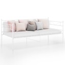 vidaXL Ramme til sovesofa hvit metall 90x200 cm