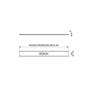 Purus Line Rib Rist Rustfritt, 800 mm