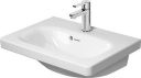 Duravit DuraStyle Vegghengt servant 550x400 mm, 1 bl.hull, m/overløp, Hvit