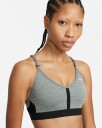 Nike Indy Light-Support Padded V-Neck Sports Bra Dame Smoke Grey/Pure/Black/White XS