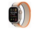 Apple Watch Ultra 2 - 49 mm - titan - smartklokke med Trail Loop - nylonvev - orange/beige - båndbredde: M/L - 64 GB - Wi-Fi, LTE, UWB, Bluetooth - 4G - 61.4 g