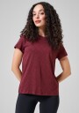 Casall Soft Texture Tee, t-skjørte dame 36 evening rød