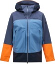 Peak Performance Vislight GORE-TEX C-Knit 3L Shell Jacket Herre Ombre Blue/Shallow/Orange Dune L