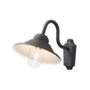 Konstsmide Vega vegglampe E27 svart IP23 - 7720026