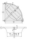 V&B Squaro Badekar for innbygging 1450x1450 mm, Produsert i Quaryl