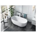 Bathlife Soft Frittstående badekar 1600x750 mm, Akryl, Hvit