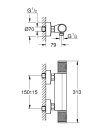 Grohe Precision Feel Dusjtermostat Krom