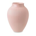 Knabstrup Keramik Knabstrup vase riller 27 cm Rosa