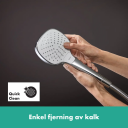 Hansgrohe Croma Select E Hånddusj Vario EcoSmart, Hvit/Krom