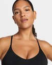 Nike Indy Light Support Adjustable Sports Bra Dame Black/Black L