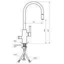 Tapwell Arm885 Uttrekk+Avstengning Graphite (TA-9426076)