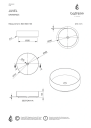 Bathlife Juvel Toppmontert Servant 406x406x120 mm, Børstet Nikkel