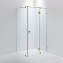 INR Iconic Nordic Rooms Dusjhjørne ARC 15 Måltilpasset Brushed Brass / Klart Glass