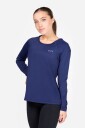 FAMME - Blue Loose LS T-Shirt - S