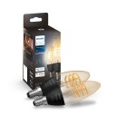 Philips Hue White Ambiance E14 filament stearinlyspære, 2-pack