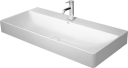 Duravit DuraSquare Toppmontert servant 1000x470 mm, u/bl.hull, u/o.l, Hvit m/WG