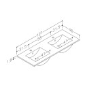 Korsbakken Bad Osier Møbelservant 1015x465 mm, Hvit